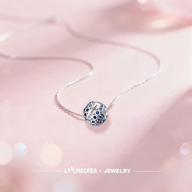 Detalle 2 de LMLMECREA Geburtsstein Charms 925 Silber