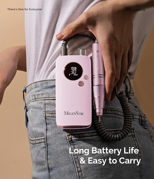 Detalle 2 de MelodySusie SC320F Cordless Nail Drill 30000RPM ๐