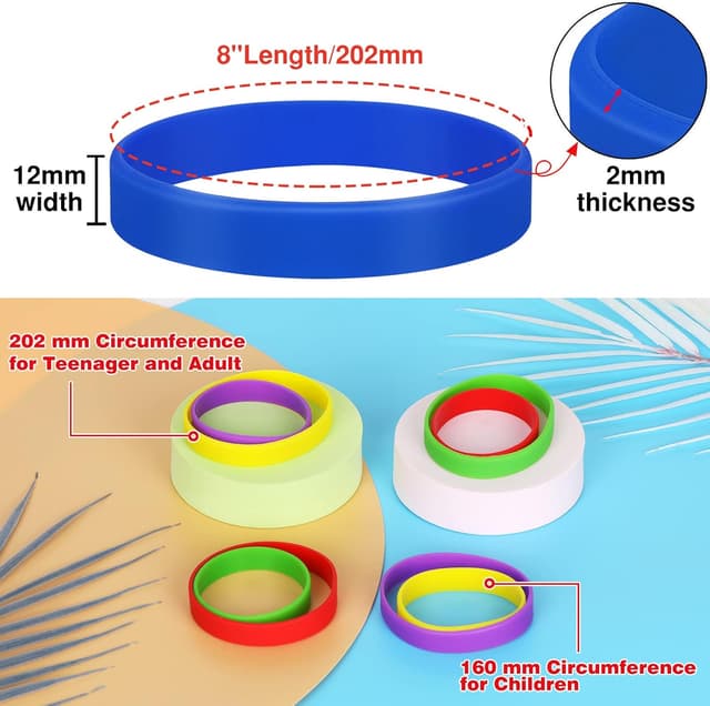 Thumbnail 2 de LVNRIDS Braccialetti silicone 100 pezzi 20,2 cm