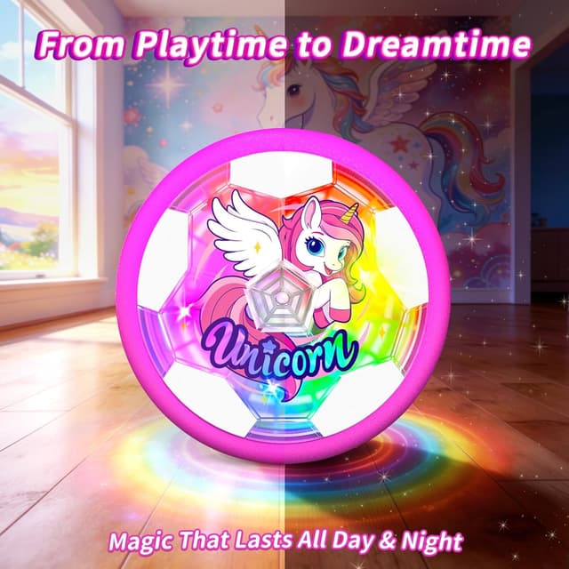 Detalle 2 de Hover Football Lighted Unicorn for Girls 3–12