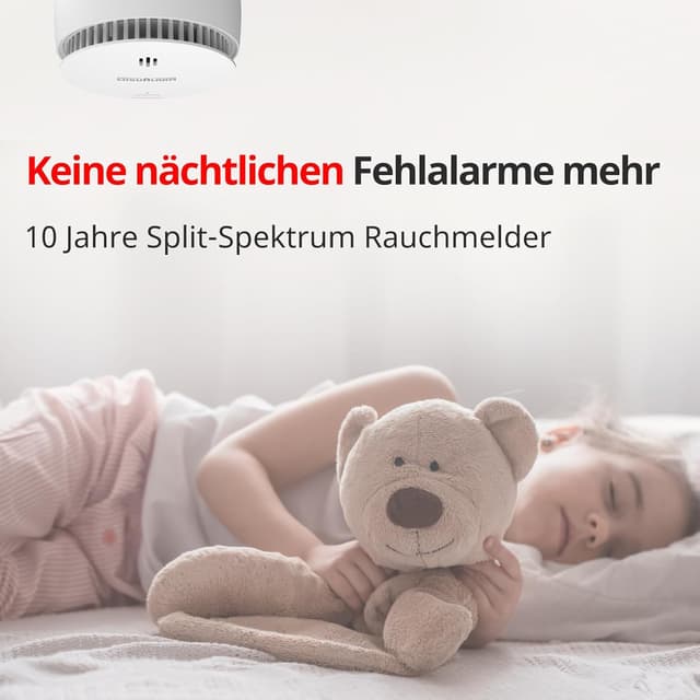 Detalle 1 de Rauchmelder 10 Jahre Batterie 85 dB EN 14604