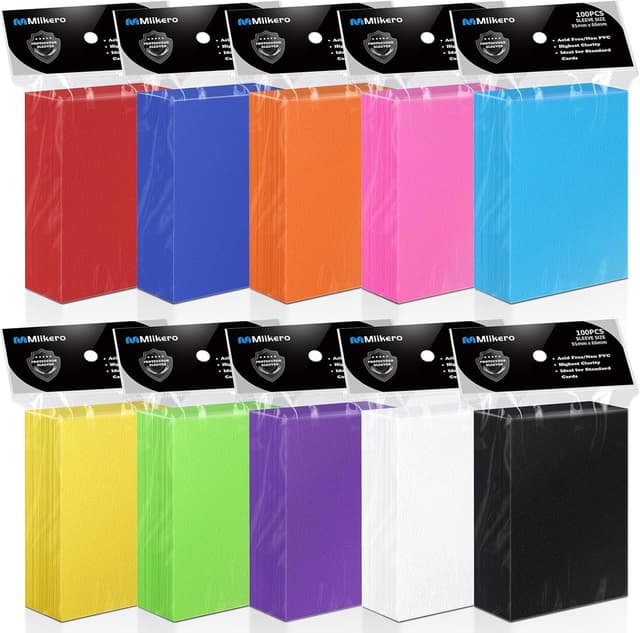 Thumbnail 6 de Mlikero 600 Kartenhüllen für Doppelhüllen – Innenhüllen für 64 x 89 mm (MTG, TCG, Fußballkarten & Sportkarten)