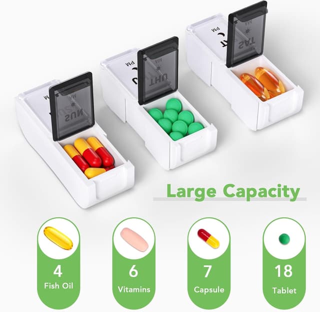 Detalle de Opret Weekly Pill Organiser 14 compartments 💊