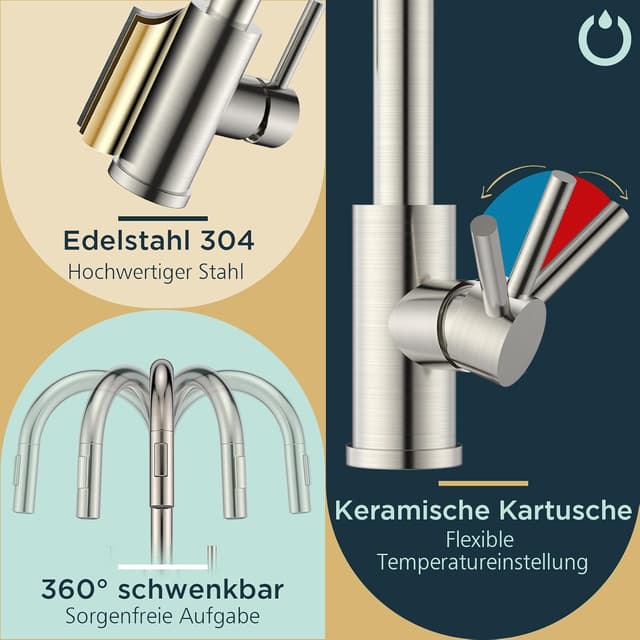 Thumbnail 6 de Wasserhahn Küche FORIOUS 360° 26 Zoll