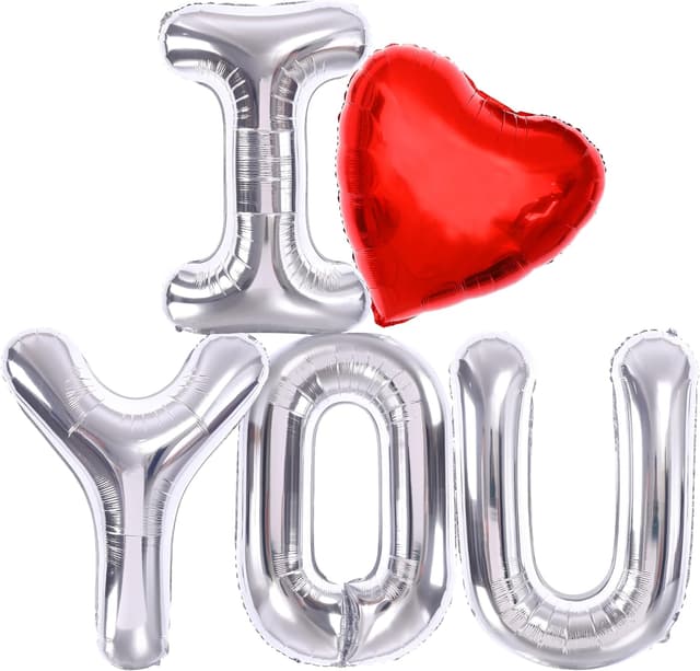 Imagen de KatchOn Huge Silver I Love You 40 Inch 🎈 en OfertitasTOP