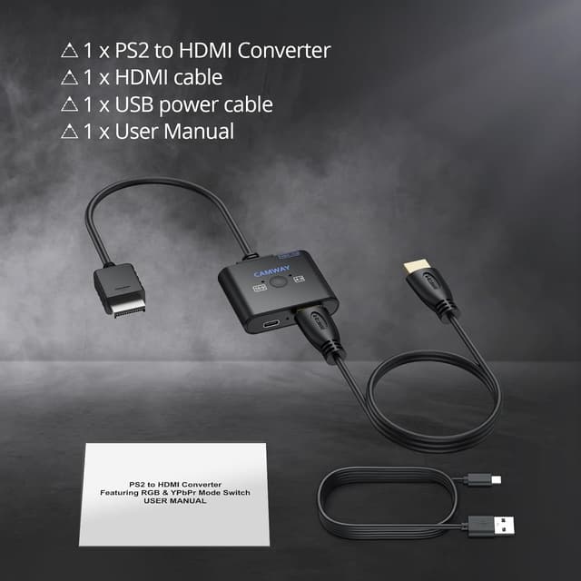 Thumbnail 6 de CAMWAY PS2 to HDMI Converter 1080P