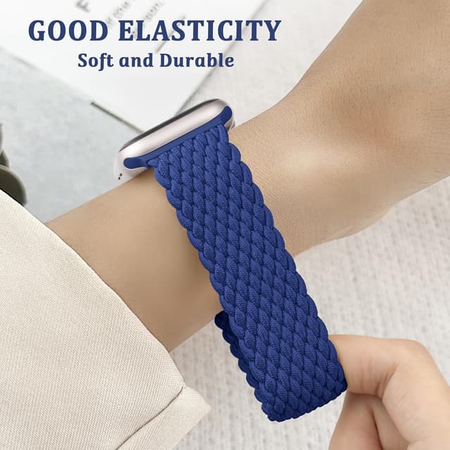 Detalle 2 de DigiHero Braided Loop Apple Watch nylon strap with magnetic clasp (40/41/42/44/45/46/38/49mm compatible)