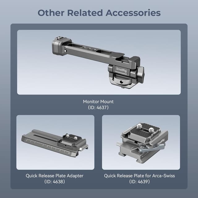 Thumbnail 5 de SMALLRIG 4640 HawkLock Mini‑NATO Schiene für Gimbal