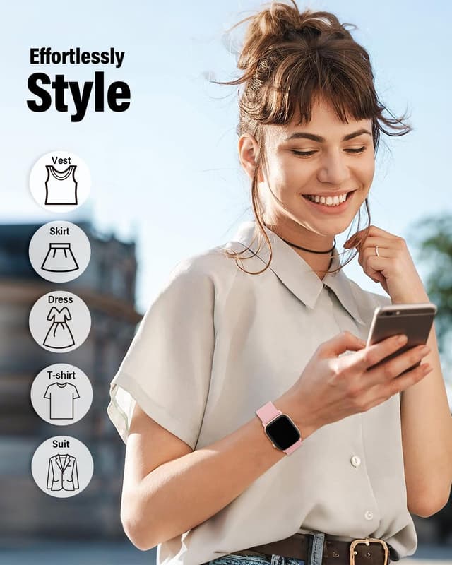 Detalle 2 de Magnetic Elastic Nylon Apple Watch Sport Strap (38/40/41/42/44/45/46/49mm) – Stretchy Breathable Fit