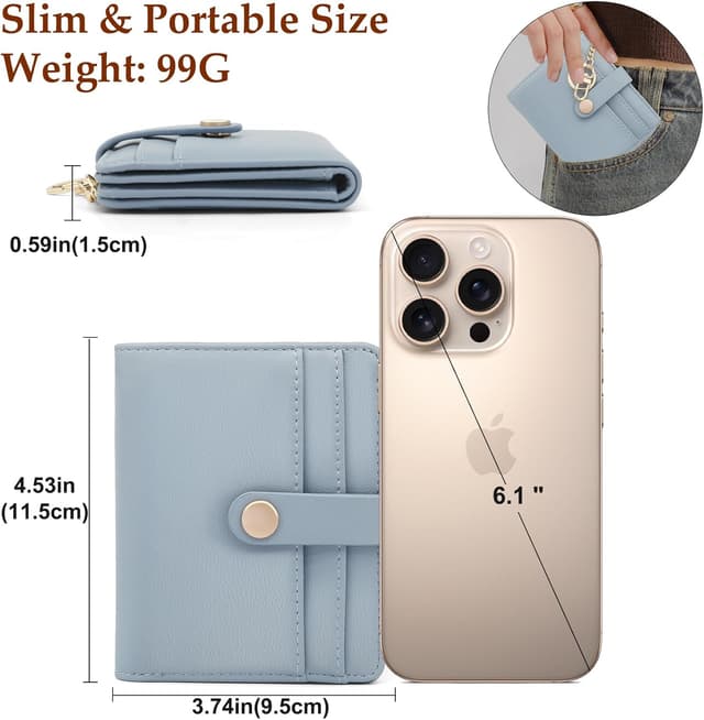 Detalle 2 de GOUNNU Geldbörse Damen 11,5 x 9,5 cm