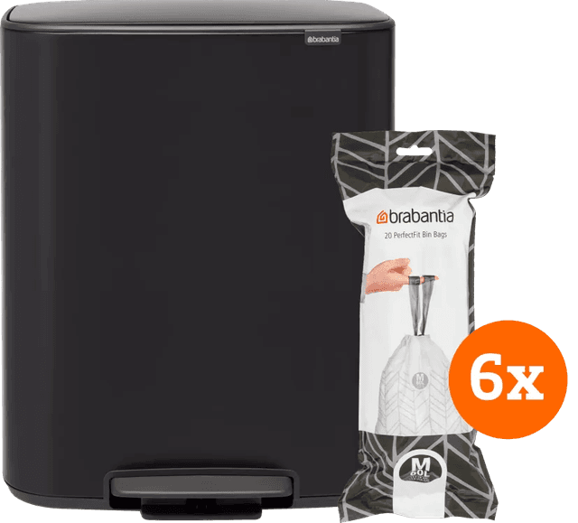 Imagen de Brabantia Bo Treteimer 60 Liter Matt Black 🗑 en OfertitasTOP