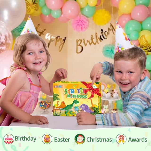 Thumbnail 6 de LIKYMO scratch art party fillers 24-pack