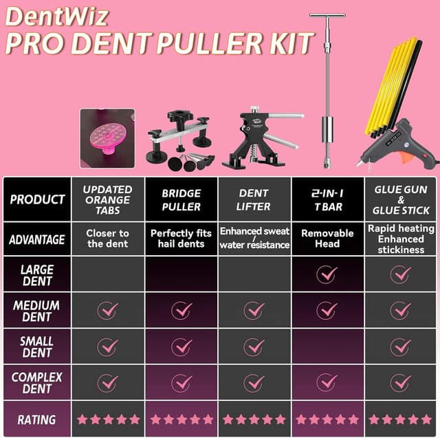 Thumbnail 1 de Car Dent Puller Kit 100W Glue Gun 🛠