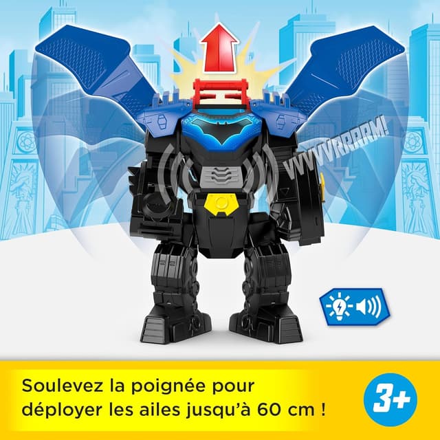 Detalle de Imaginext Combinaison de Vol Batman 36,5 cm