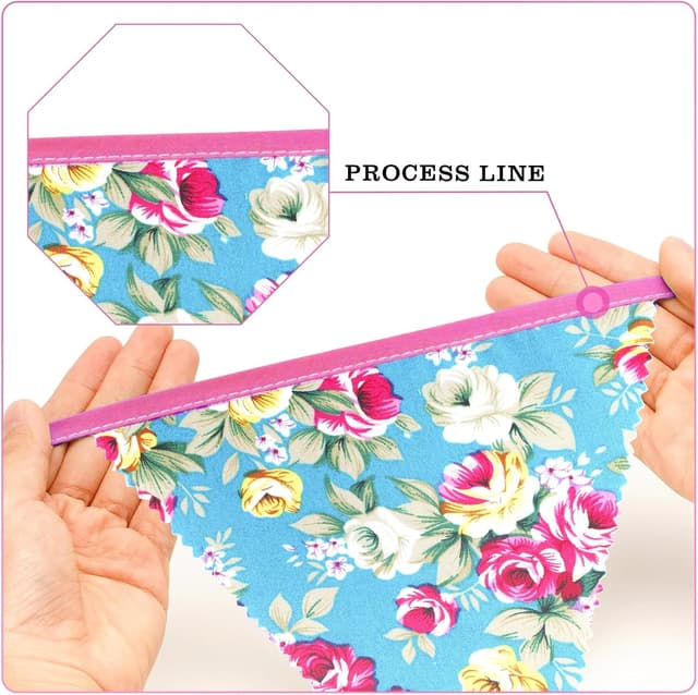 Thumbnail 3 de G2PLUS 12M Floral Fabric Bunting 42 Flags