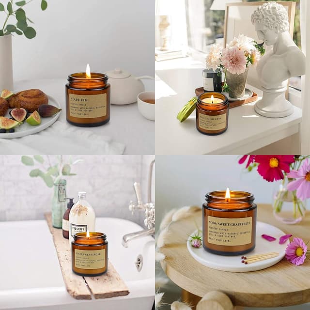 Detalle de Scented candles gift set 6 pack 3.5 oz