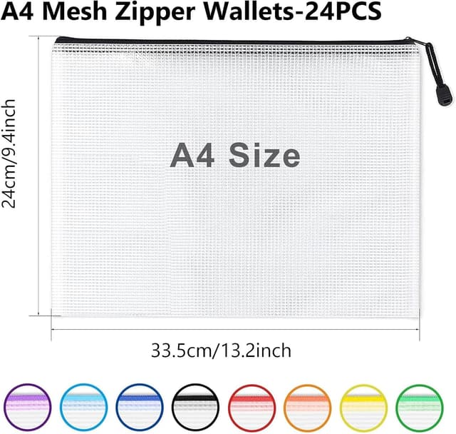 Detalle 2 de SOBINKING A4 zip wallet folders 33.5 x 23cm