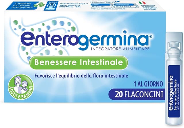 Detalle de Enterogermina Benessere Intestinale, 20 flaconcini