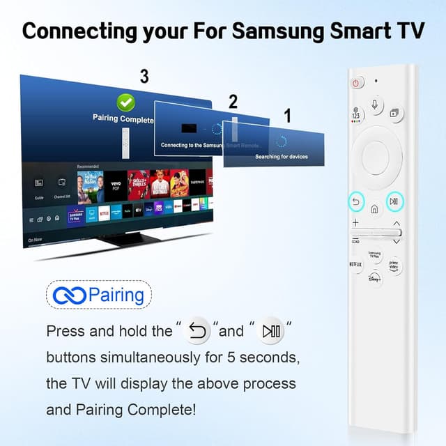 Thumbnail 6 de BN59-01391A Solar TV Remote with Voice Search for Samsung Smart TVs (2020–2023 Neo LED)