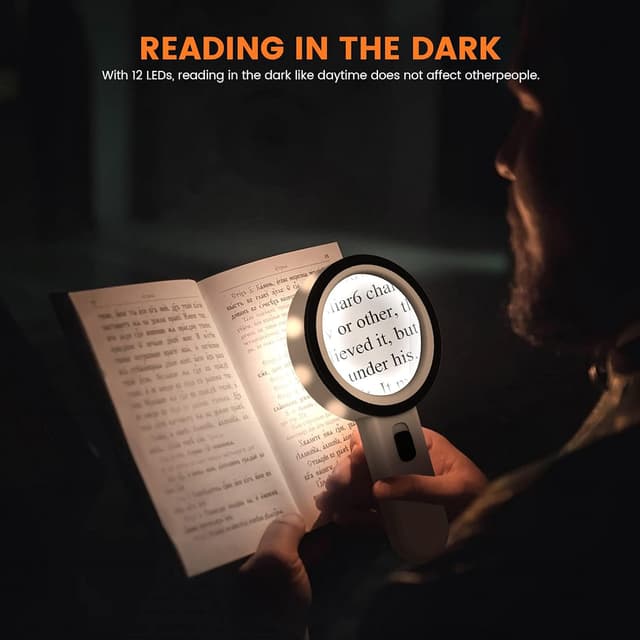 Thumbnail 5 de Magnifying Glass with Light 3x LED