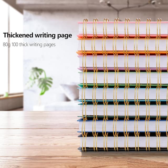 Thumbnail 6 de HIJYOO A5 Journal Notebook (Dark Green) with PVC Waterproof Cover, 200 Pages of 100gsm Lined Paper