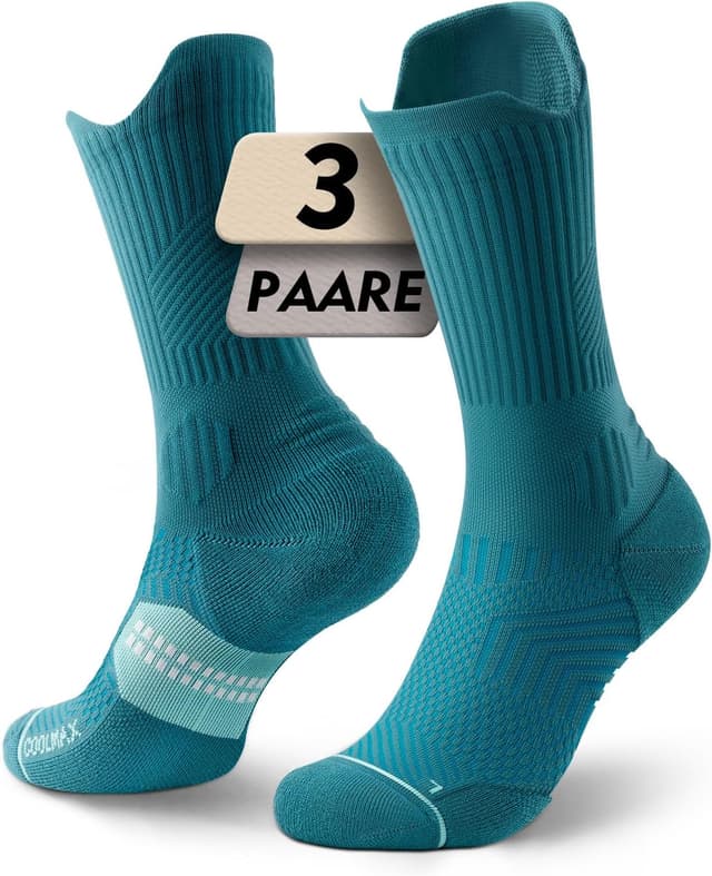 Thumbnail 6 de Juclise Bambus-Kompressions Laufsocken (15–20 mmHg) – Coolmax, atmungsaktiv, Anti-Blasen