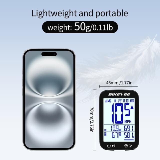 Detalle de Bikevee GPS Bike Computer 28H battery