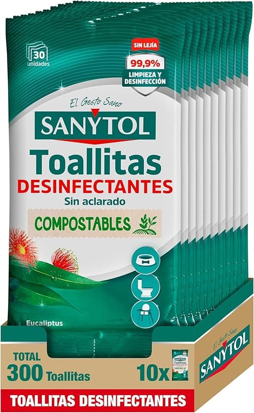 Detalle de Sanytol Toallitas desinfectantes 30 unidades