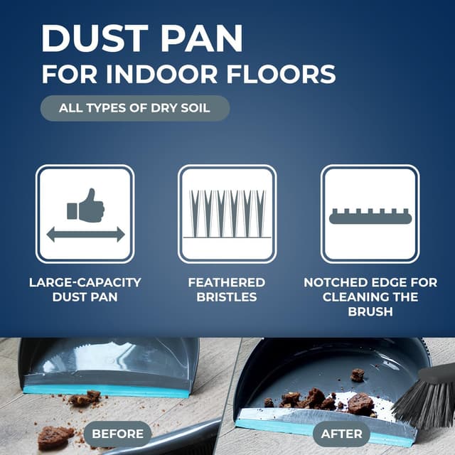 Thumbnail 2 de STARWAX Dustpan and Brush Set 33 cm