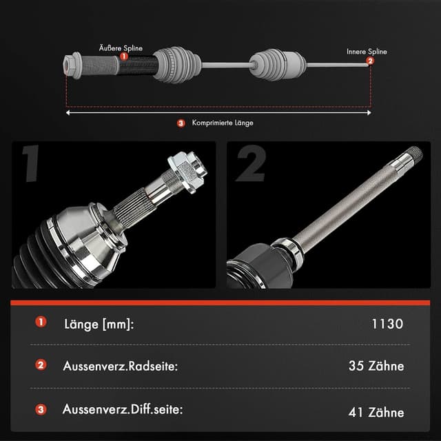 Thumbnail 2 de Frankberg Antriebswelle 1126 mm