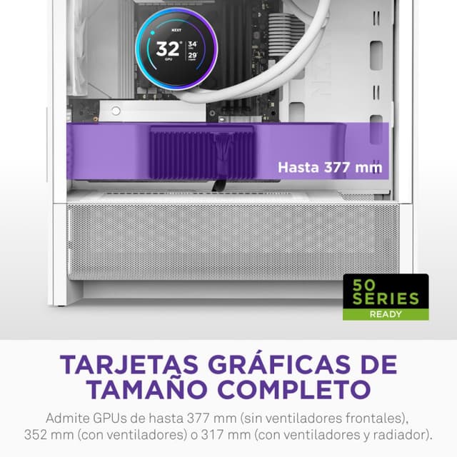 Detalle de NZXT H3 Flow caja PC microATX