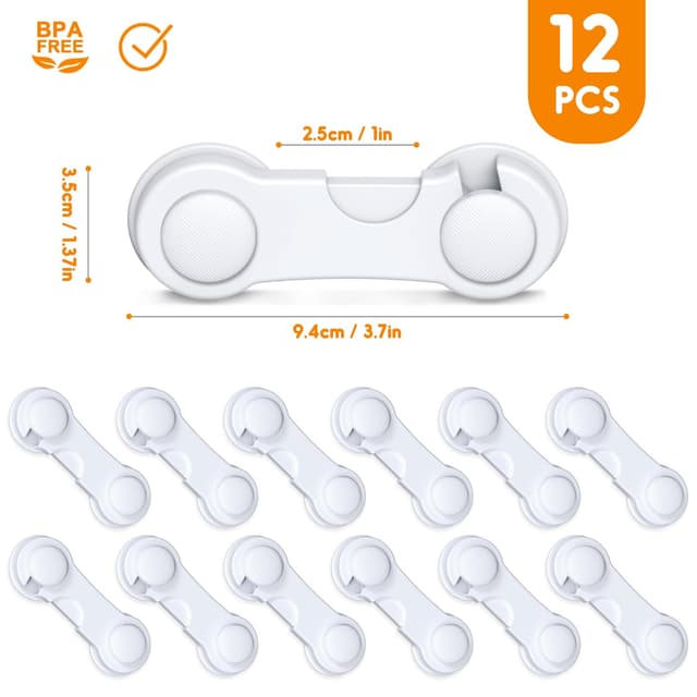 Detalle 1 de Kimsky Kindersicherung Schrank, 12er Set