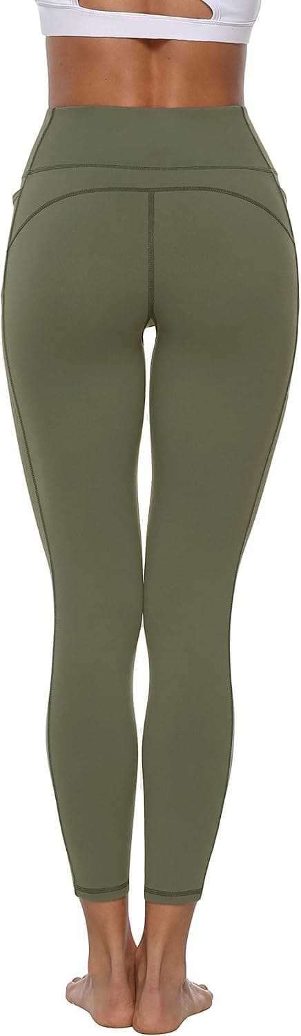 Detalle de Persit Damen Sport-Leggings mit Taschen, blickdicht – Yogahose & Streetwear