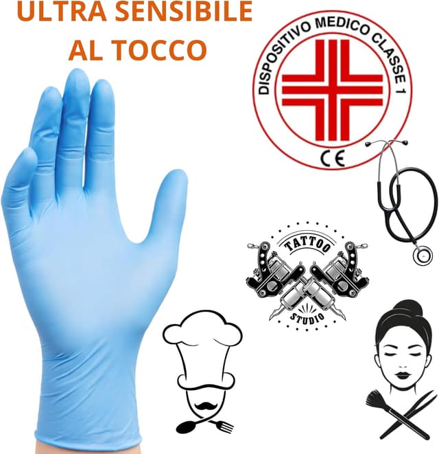 Thumbnail 1 de S&S Medical 100 guanti nitrile senza polvere