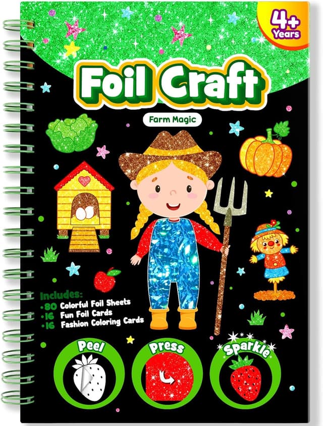 Detalle de LIKYMO Foil Art Kit for Kids 4–9