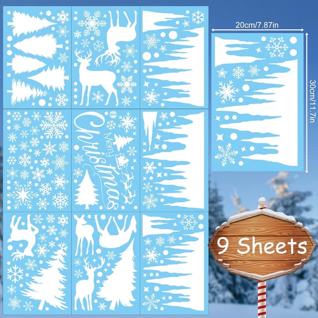 Detalle de cshare Weihnachten Fenstersticker 9 Blätter