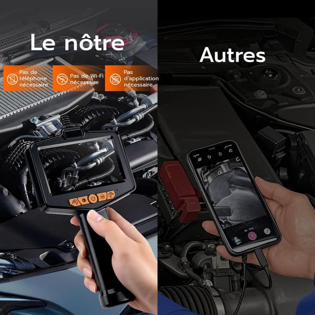 Thumbnail 4 de Mcbazel Endoscope 4,3" 1080P pour inspection