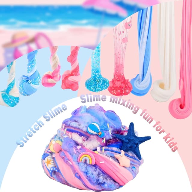 Thumbnail 6 de 6 Pack Slimes Pink & Blue Slime Kit