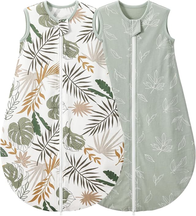 Detalle de Lulumonkey 1.5 Tog Baby Sleeping Bag (6–18 Months) – Soft 100% Cotton Dinosaur