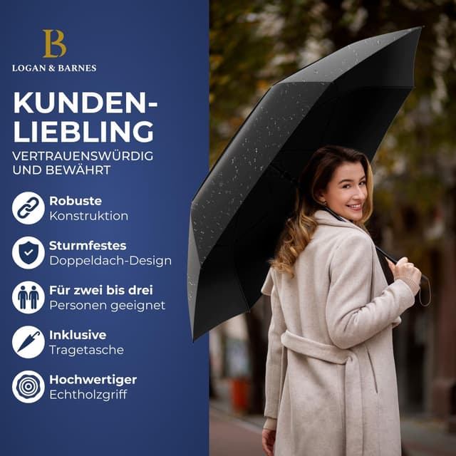 Thumbnail 6 de LOGAN & BARNES Stockschirm CHICAGO 120 cm