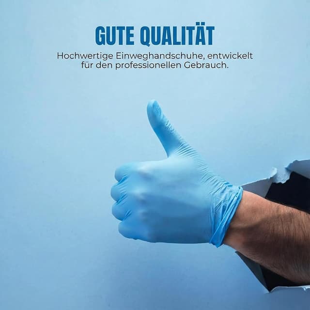Thumbnail 5 de Nitrilhandschuhe für Lebensmittelqualität Blau