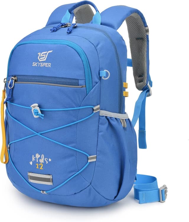 Detalle de SKYSPER zaino per bambini 3-8 anni con fascia toracica e cintura staccabile, comodo per trekking e scuola