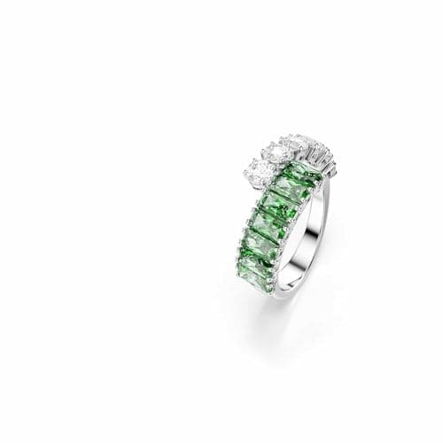 Thumbnail 1 de Swarovski Anillo Matrix verde, baño de rodio 💍