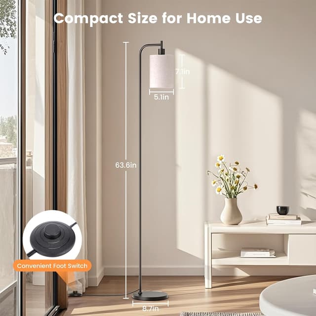 Thumbnail 4 de SIBRILLE Floor Lamp with Linen Shade