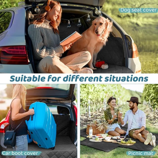 Thumbnail 6 de KYG XL Car Boot Protector for Dogs (Non-slip waterproof liner) 190 x 105 x 38cm