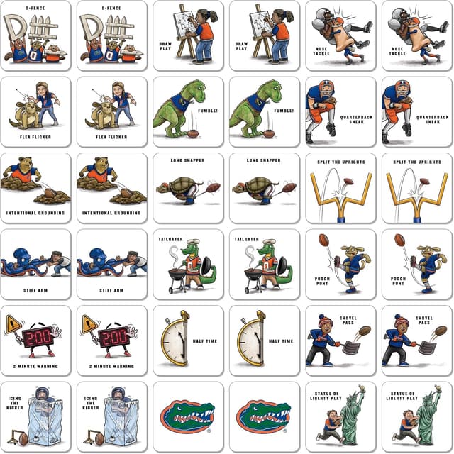 Detalle 2 de YouTheFan NCAA Officially-Licensed Memory Match Game (Team-Specific Cards)