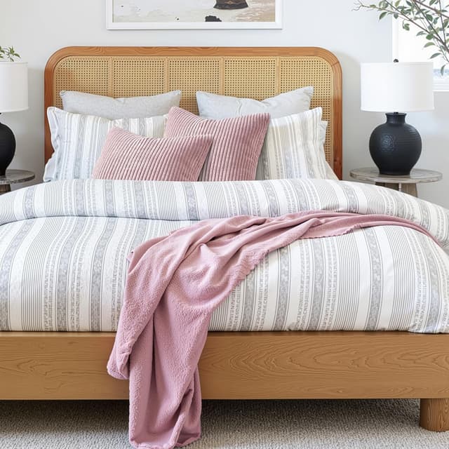 Detalle 2 de Topfinel Kissenbezug 40x40 rosa 2er Set 🛋