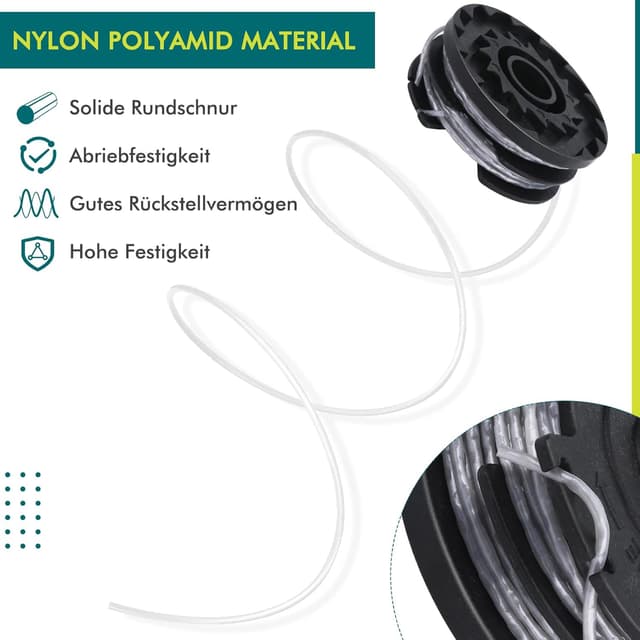 Detalle de Eyoloty Fadenspule F016800351 für Bosch AdvancedGrassCut (ART 24/27/30/30-36 LI)