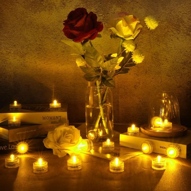 Thumbnail 4 de AMFUN Luce LED sommergibile 12 pezzi bianco caldo