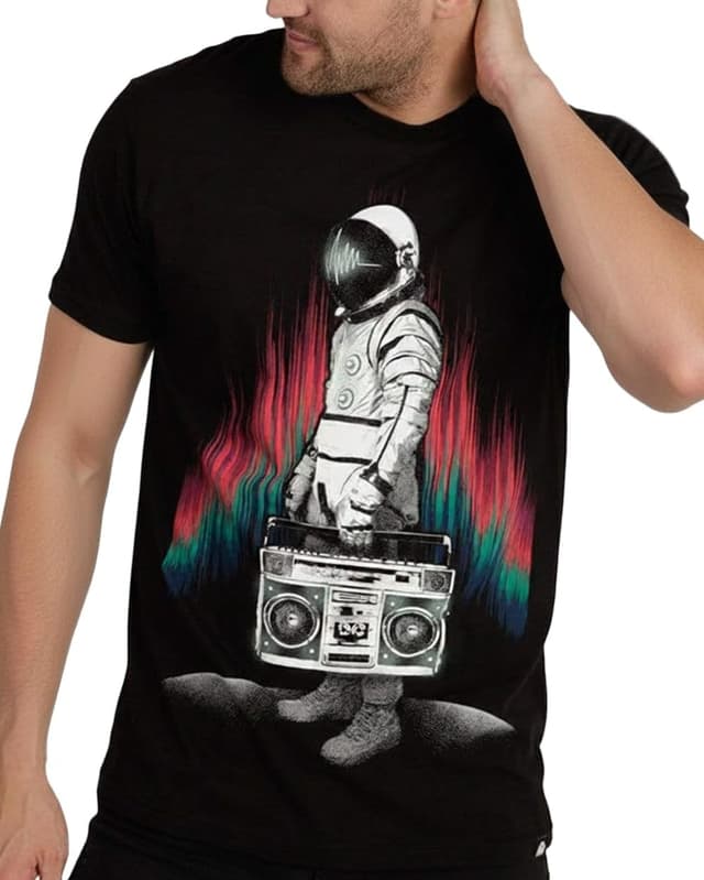 Thumbnail 6 de Into the AM Graphic Tees for Men (S–4XL) Premium Short-Sleeve T-Shirts with Trippy Space Designs